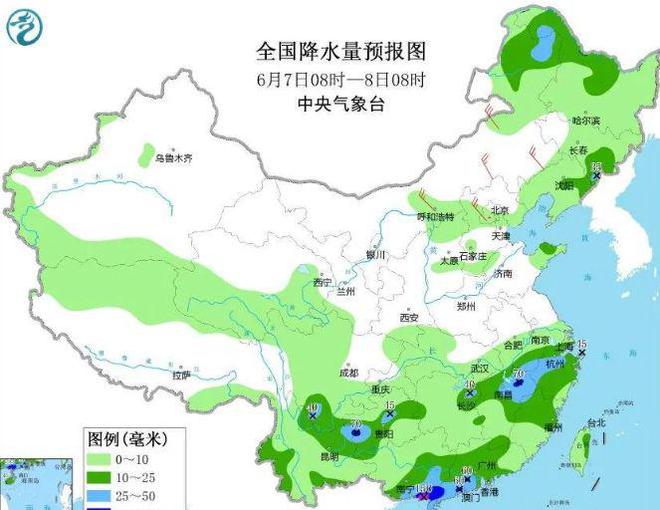 新一轮降雨来袭，大雨暴雨大暴雨分布下列地区，7～9号天气预报插图22