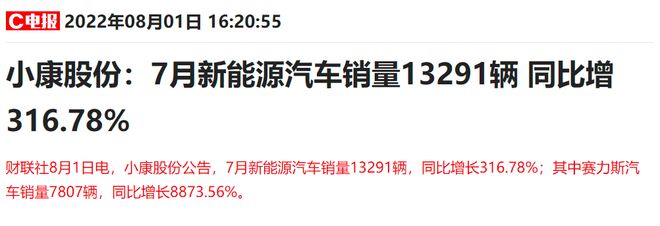 赛力斯7月销量同比暴增88倍！1200亿新能源造车新势力深度绑定华为，高端品牌问界热卖插图